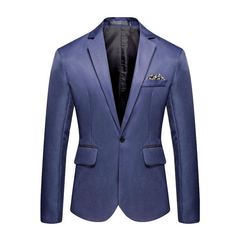 Men's Blazer Stylish Casual Solid Blazer Business Wedding Party Outwear Coat Suit Tops Mens high quality Coat Blazer