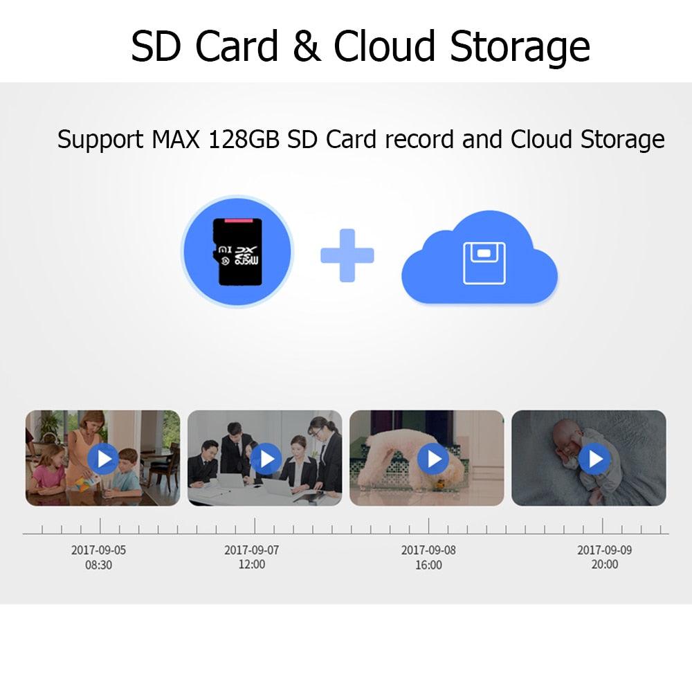 Caméra de sécurité IP sans fil Cloud 1080P avec suivi automatique intelligent