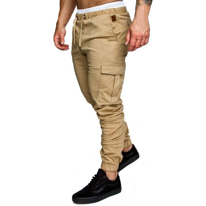 Casual Men Pants Hip Hop Joggers Pants Male Trouser Men Solid Multi-pocket Pants Sweatpants