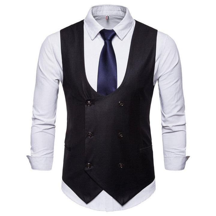 Houndstooth Men's Fashion Casual Vest Suit