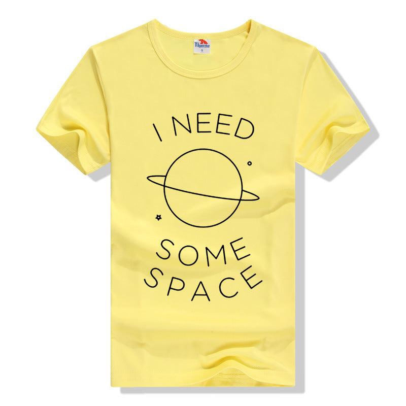 I NEED SOME SPACE Letter T-Shirt