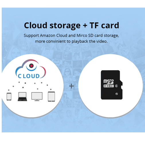 Caméra de sécurité IP sans fil Cloud 1080P avec suivi automatique intelligent