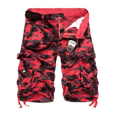 Herre Sommer Loose Camouflage Cargo Shorts