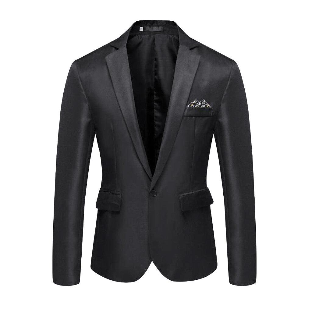 Blazer pour hommes élégant décontracté solide Blazer affaires fête de mariage vêtements d'extérieur manteau costume hauts hommes haute qualité manteau Blazer