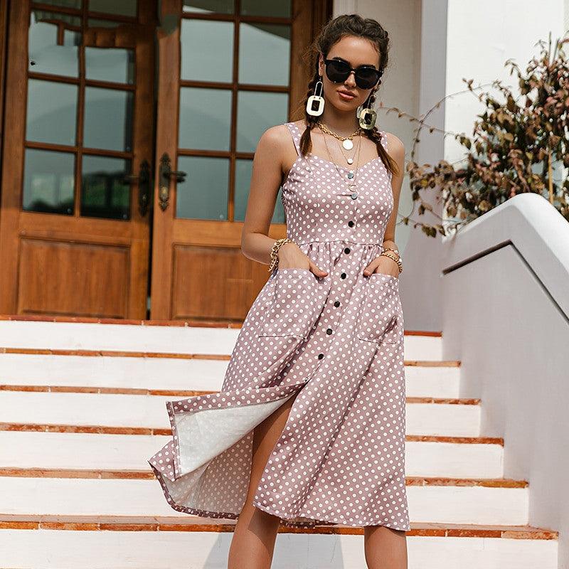 European And American Seaside Vacation Casual Dress