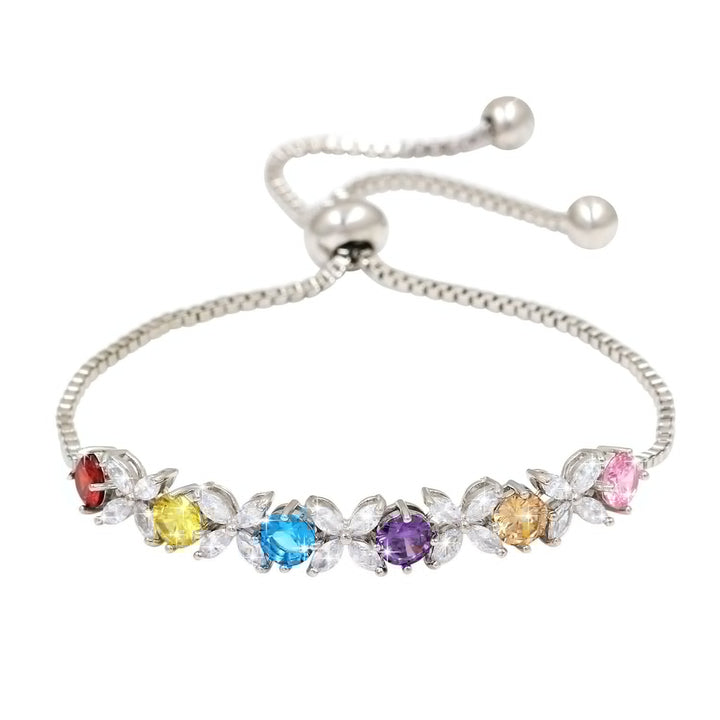 Micro Indlagt Aaa Zircon Petal Armbånd