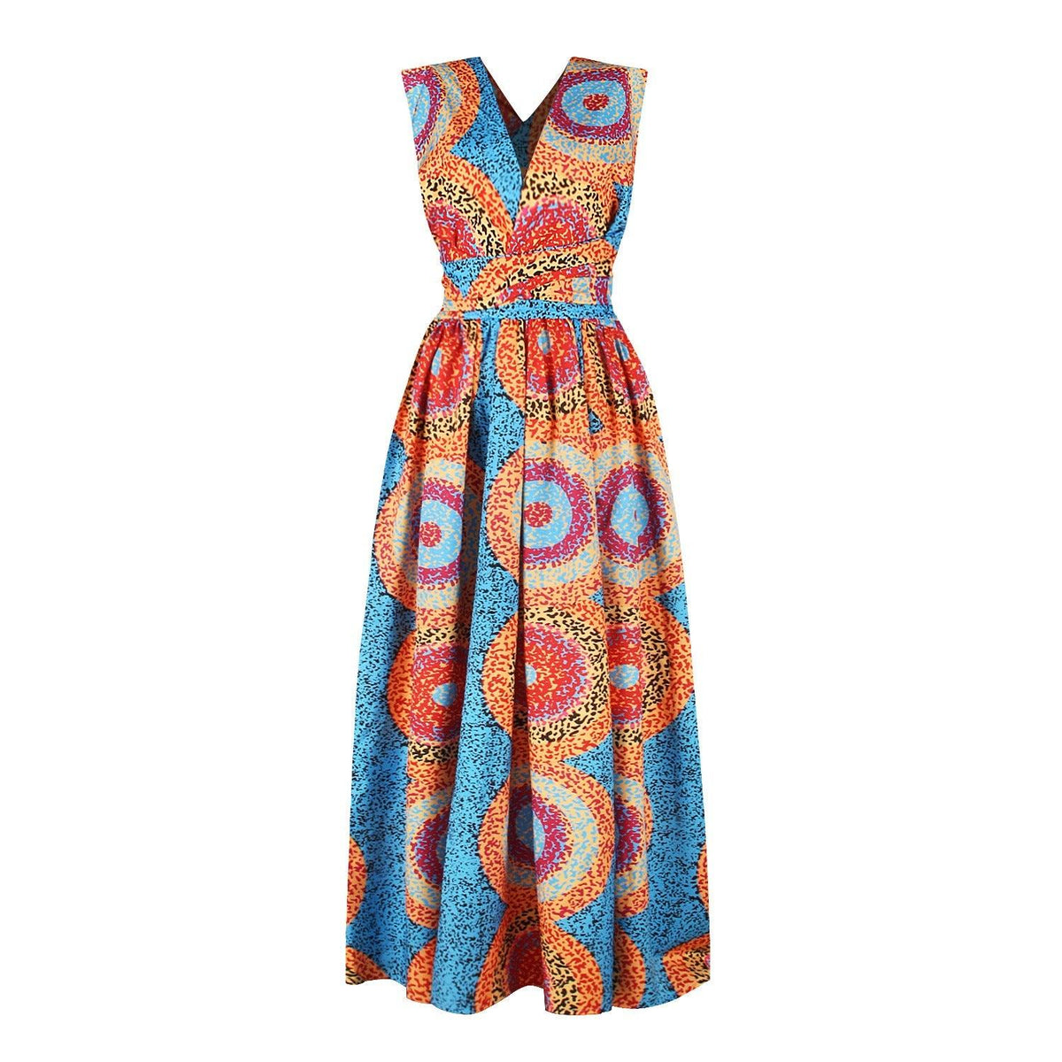 Summer Digital Print Lace Dress