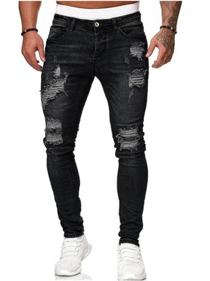 Rippede Slim Fit jeans til mænd