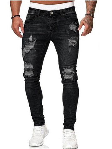 Men's Ripped Slim Fit Jeans