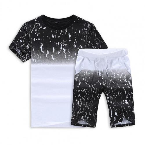 Men's Summer Snowflake Casual Shorts Suit