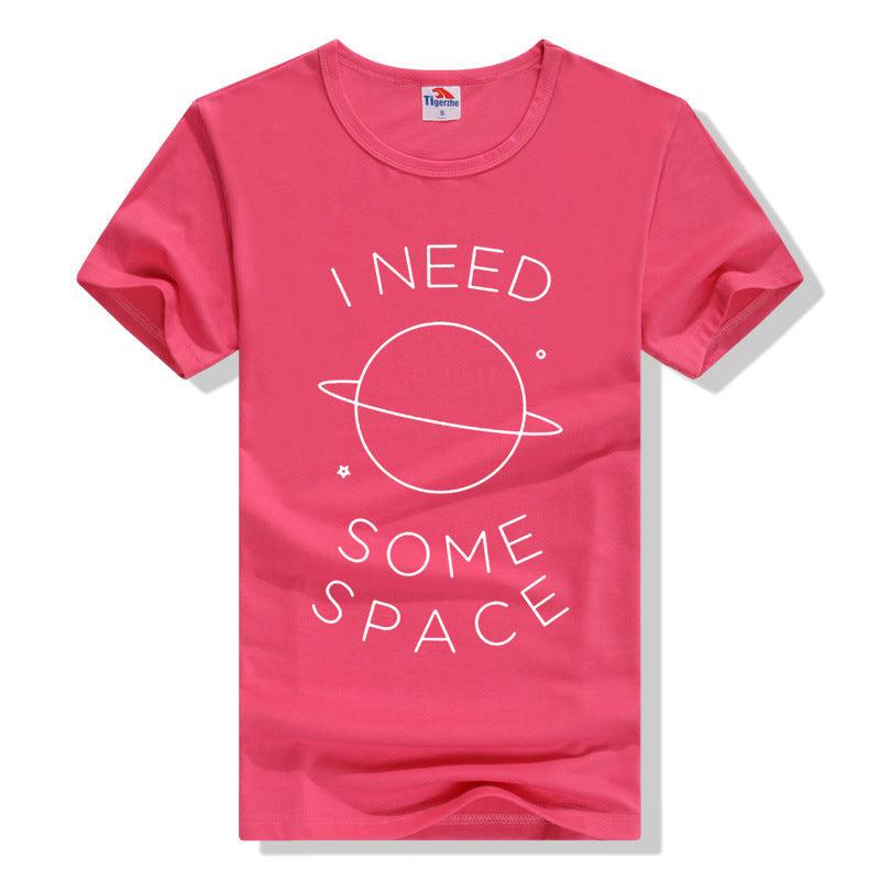 I NEED SOME SPACE Letter T-Shirt