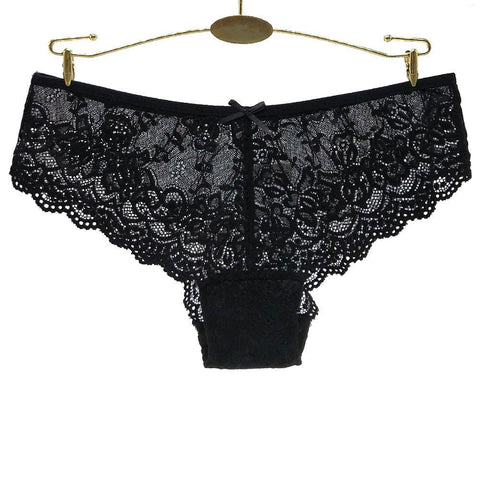 Ladies Lace Cotton Sexy Transparent Panties