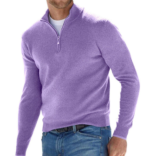 Men's Autumn And Winter Slim-Fit Knitted Pullover Sweater