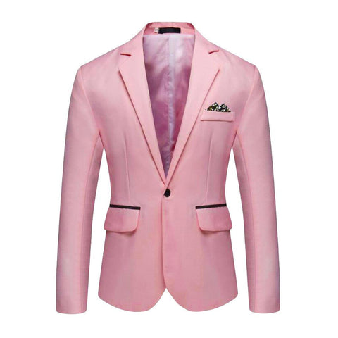 Men's Blazer Stylish Casual Solid Blazer Business Wedding Party Outwear Coat Suit Tops Mens high quality Coat Blazer