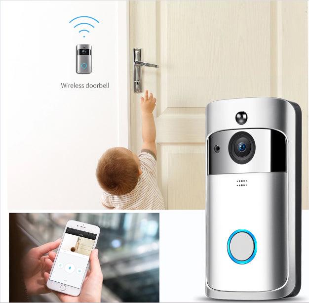 720P HD Night Vision Trådløs Home Security Video Dørklokke Alarm Smart WIFI Trådløs Tovejs intercom dørklokke med responser