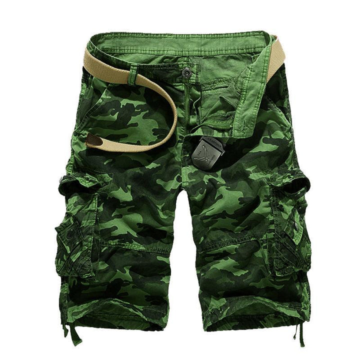 Herre Sommer Loose Camouflage Cargo Shorts