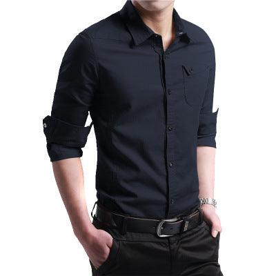 Spring Men's Shirts, Long Sleeves, Pure Cotton, Oxford Spun Shirts, Young Men's Business, Inch Inch Shirts, Korean Style