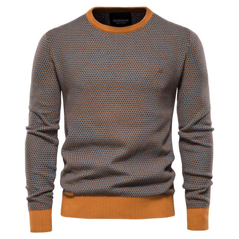 Pull tricoté basique pour hommes