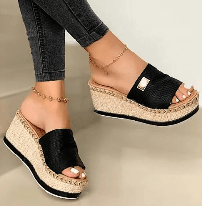 Fashion-sandalen met sleehak voor dames