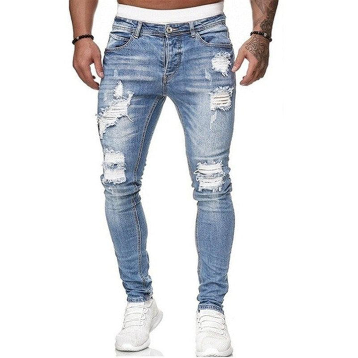 Rippede Slim Fit jeans til mænd