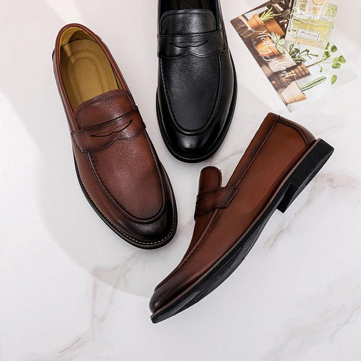 Mocassins en cuir d'affaires pour hommes