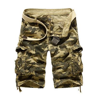 Herre Sommer Loose Camouflage Cargo Shorts