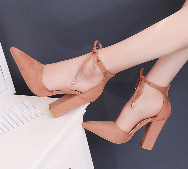 Simply Pointed Toe High Heel Pumps Shoes