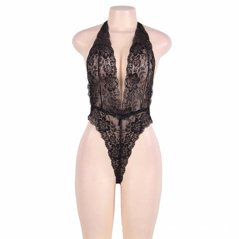 Sexy Women Lace  One Piece Transparent Lingerie