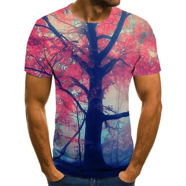 T-shirt graphique 3D pour hommes