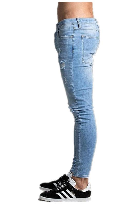 Lange jeans med tynd pasform til mænd