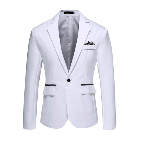 Men's Blazer Stylish Casual Solid Blazer Business Wedding Party Outwear Coat Suit Tops Mens high quality Coat Blazer