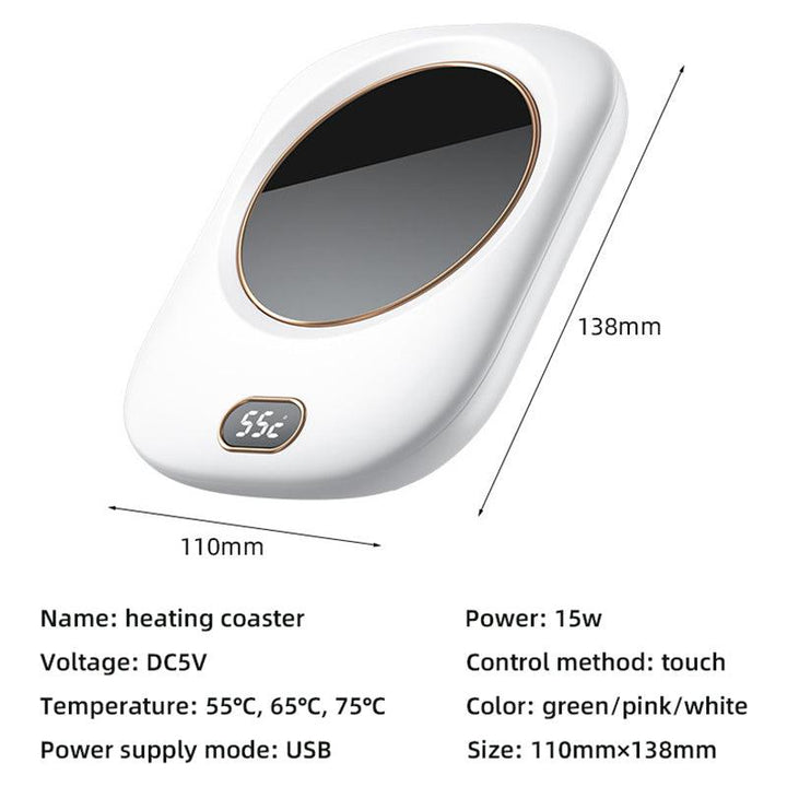 Smart Kaffekrus Kopvarmere Varmebrikker Usb-opladning