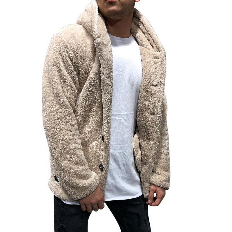 Men's Winter Warm Hooded Sweater Coat