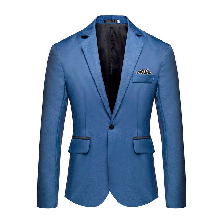 Blazer pour hommes élégant décontracté solide Blazer affaires fête de mariage vêtements d'extérieur manteau costume hauts hommes haute qualité manteau Blazer