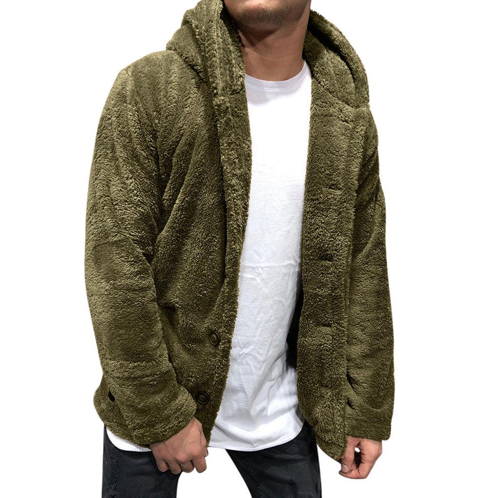 Men's Winter Warm Hooded Sweater Coat