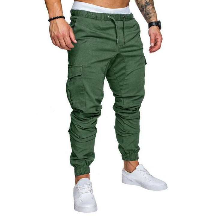 Casual Men Pants Hip Hop Joggers Pants Male Trouser Men Solid Multi-pocket Pants Sweatpants