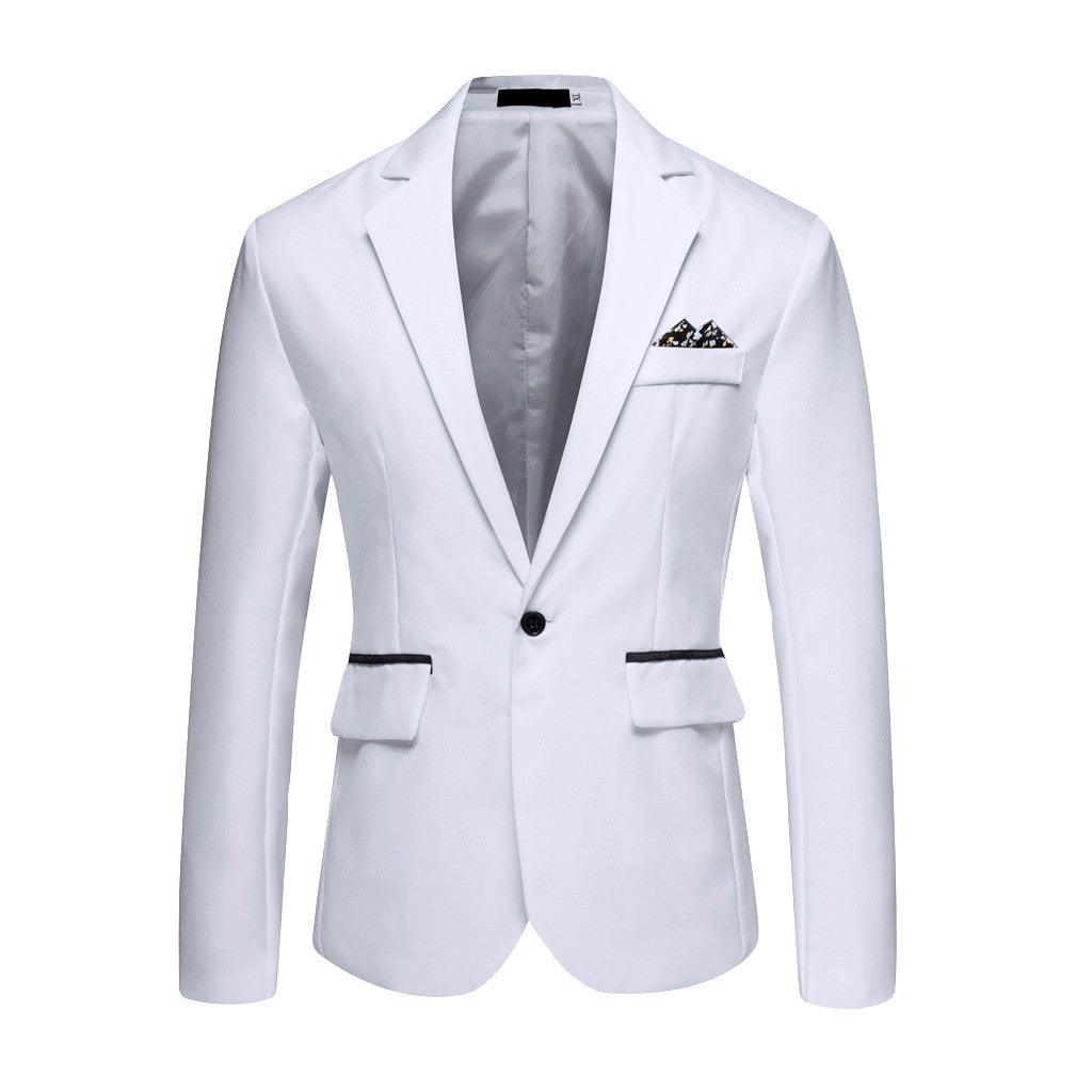 Blazer pour hommes élégant décontracté solide Blazer affaires fête de mariage vêtements d'extérieur manteau costume hauts hommes haute qualité manteau Blazer