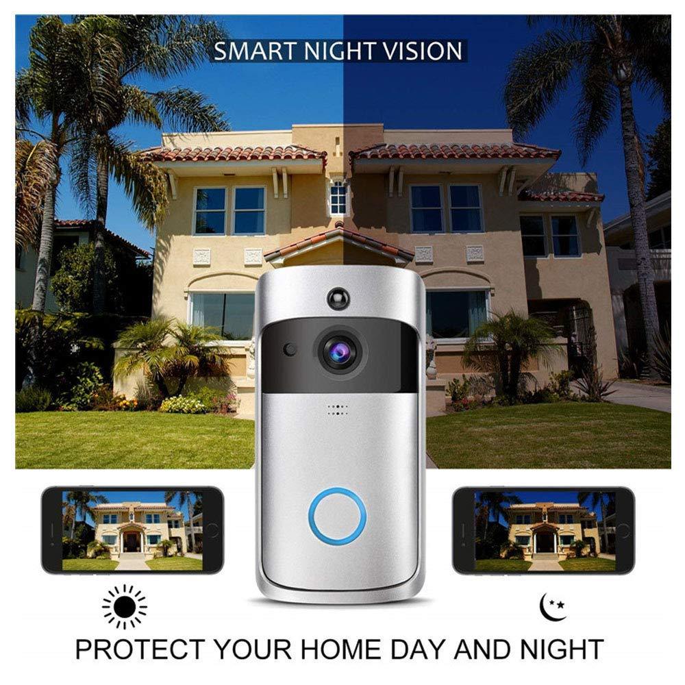 720P HD Night Vision Trådløs Home Security Video Dørklokke Alarm Smart WIFI Trådløs Tovejs intercom dørklokke med responser