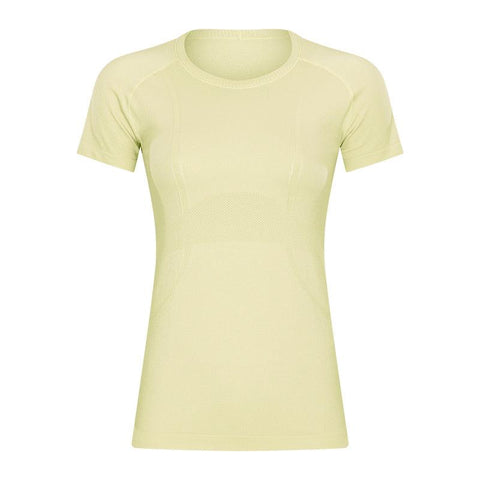 Sports Fitness Clothing Ladies Quick-Drying Fitness T-Shirt Running Fitness Short Sleeve Tights Sexy Breathable