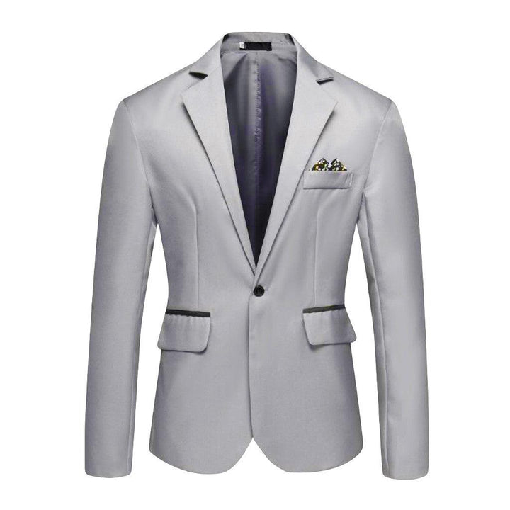 Blazer pour hommes élégant décontracté solide Blazer affaires fête de mariage vêtements d'extérieur manteau costume hauts hommes haute qualité manteau Blazer