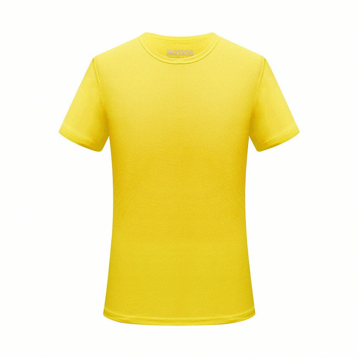 Mænd Quick Dry T-shirt Running Slim Fit Top Tees Solide skjorter