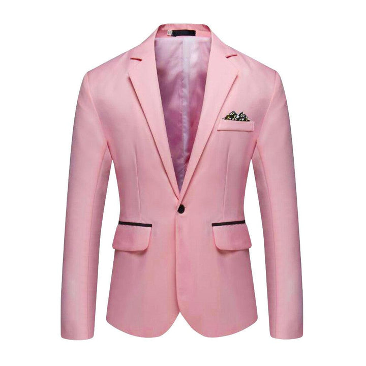 Blazer pour hommes élégant décontracté solide Blazer affaires fête de mariage vêtements d'extérieur manteau costume hauts hommes haute qualité manteau Blazer