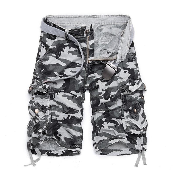 Herre Sommer Loose Camouflage Cargo Shorts