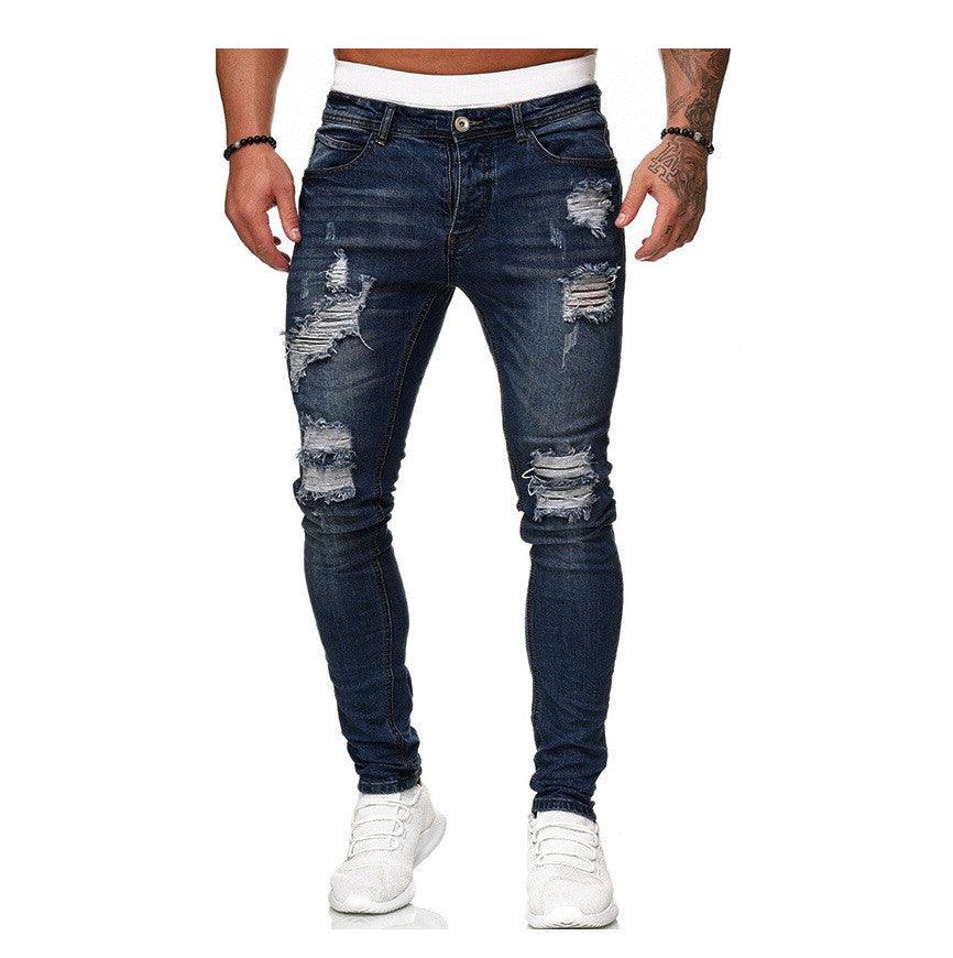 Rippede Slim Fit jeans til mænd