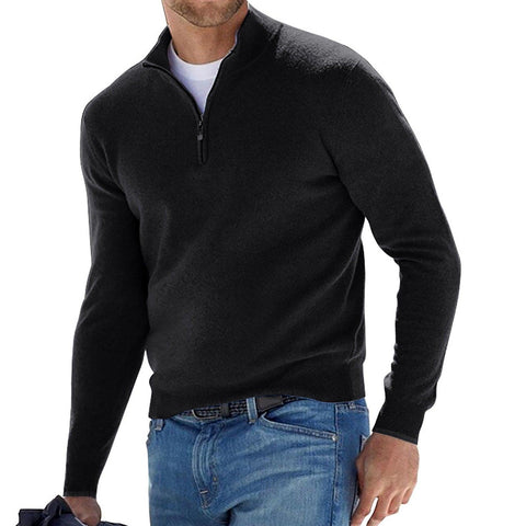 Men's Autumn And Winter Slim-Fit Knitted Pullover Sweater