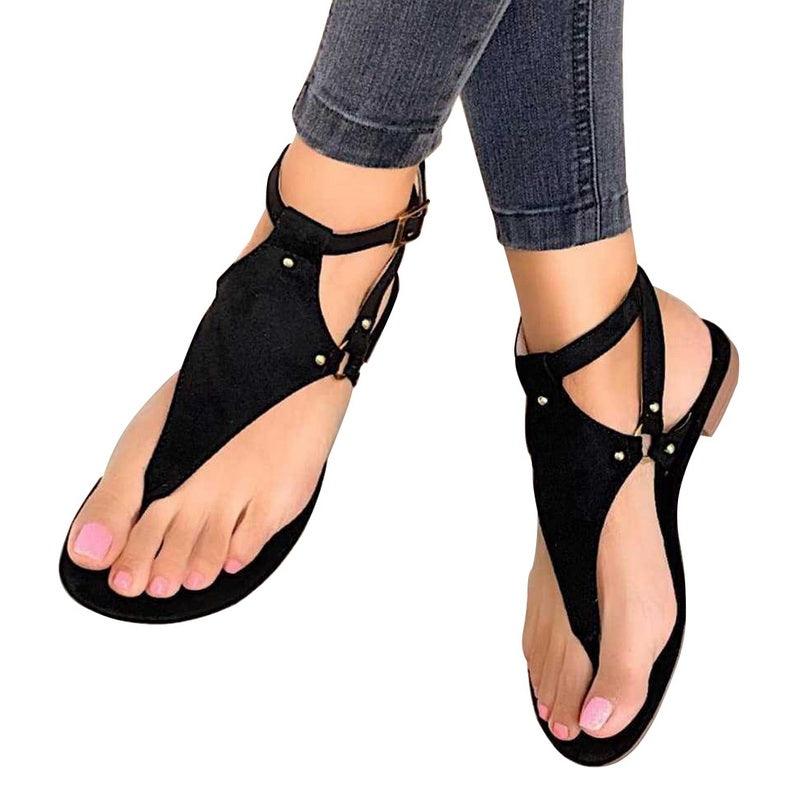 Women sandals Solid Large Size Rome Solid Sandals Women's Anti-slip  Selling Wedges Summer shoes