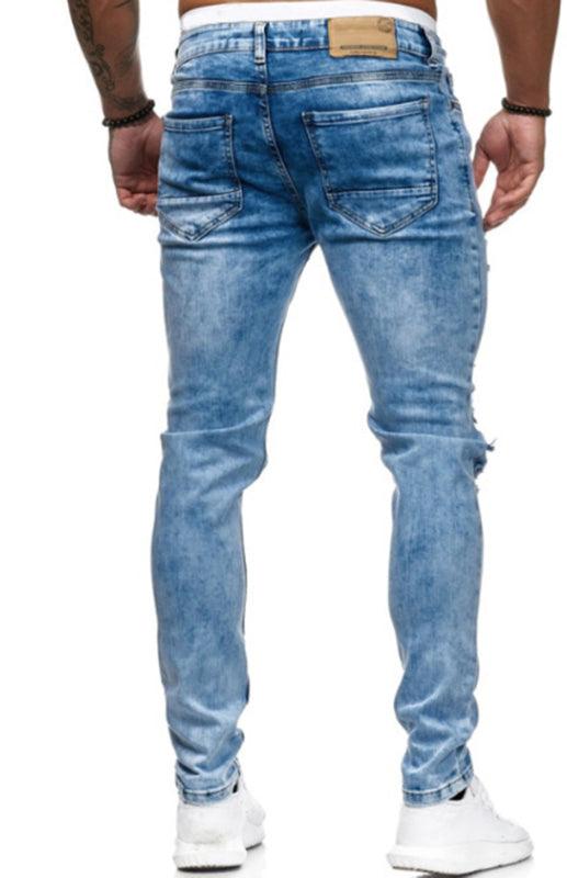 Lange jeans med tynd pasform til mænd