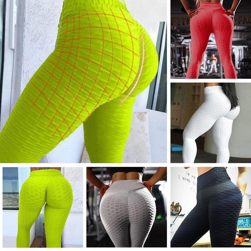 Højtaljet Fitness Leggings Kvinder Træning Push Up Legging Ensfarvet Bodybuilding Jeggings Kvinder Bukser Fitness Slim Bukser