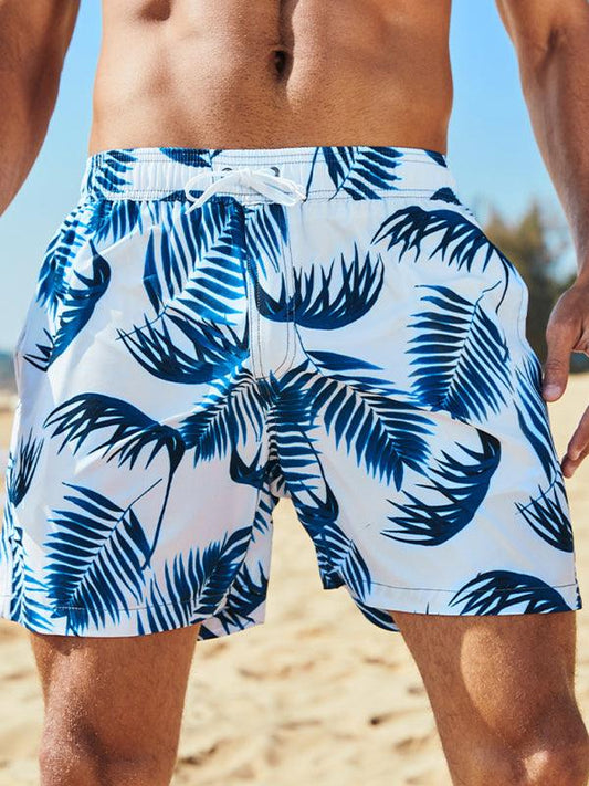 Men's Wonderland Floral Print Vacation Shorts