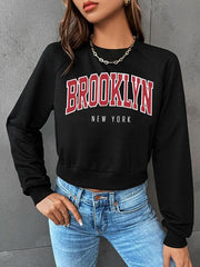 Women's Graphic Crop Sweatshirt